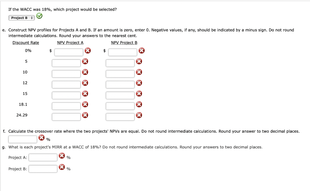 any, should be indicated by a minus sign. Do not round intermediate