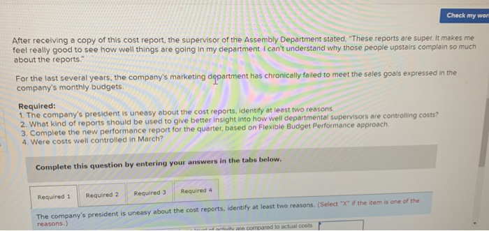 Several years ago. Westmont Corporation developed a comprehensive budgeting system for planning