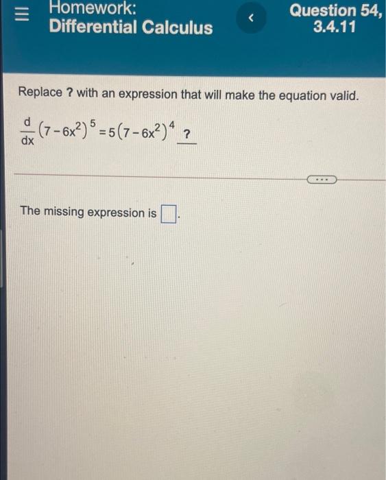 ? with an expression that will make the equation valid. d (8x