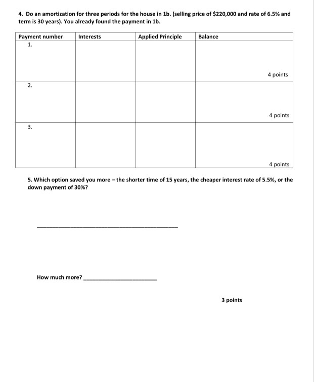 are making all comparisons to this home, buying price interest rate of