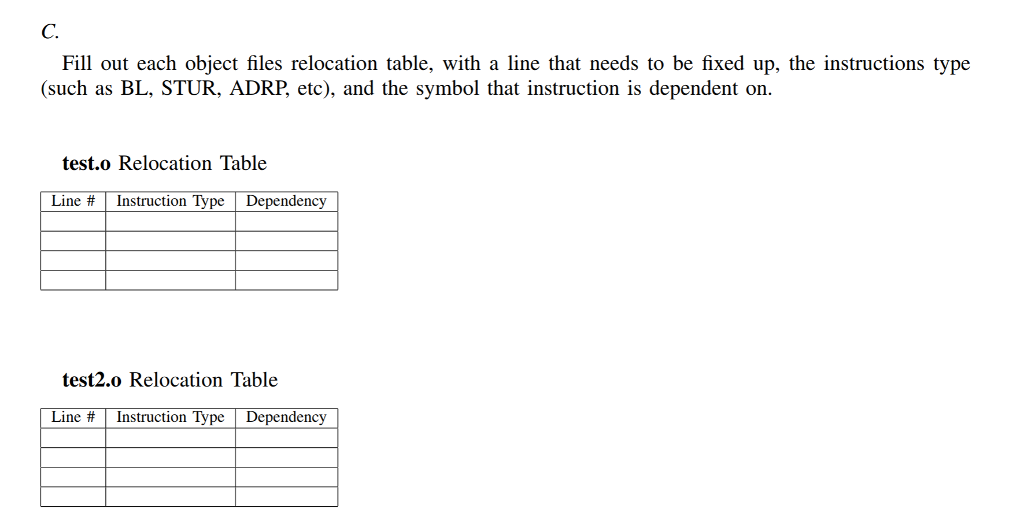 .globl test globl testVar section .text .globl testZVar test: test2: ADRP X2,