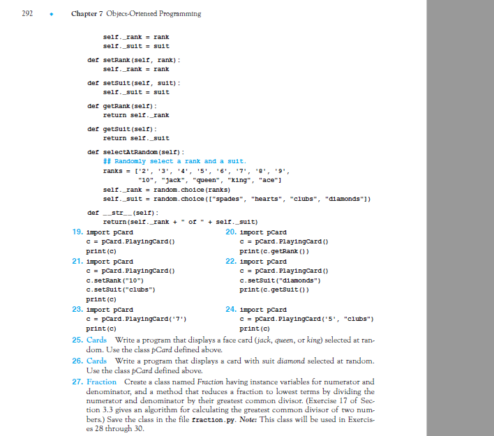 how would you use do 25, 26 and 27 using python