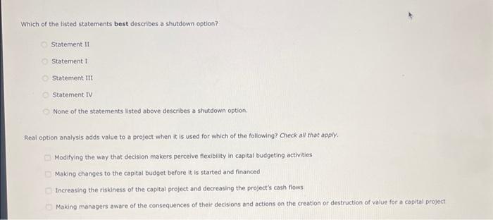 making decisions under uncertainty. There are techniques used to evaluate these embedded