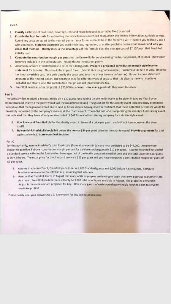 B. The company has received a request to bid on a 120-guest