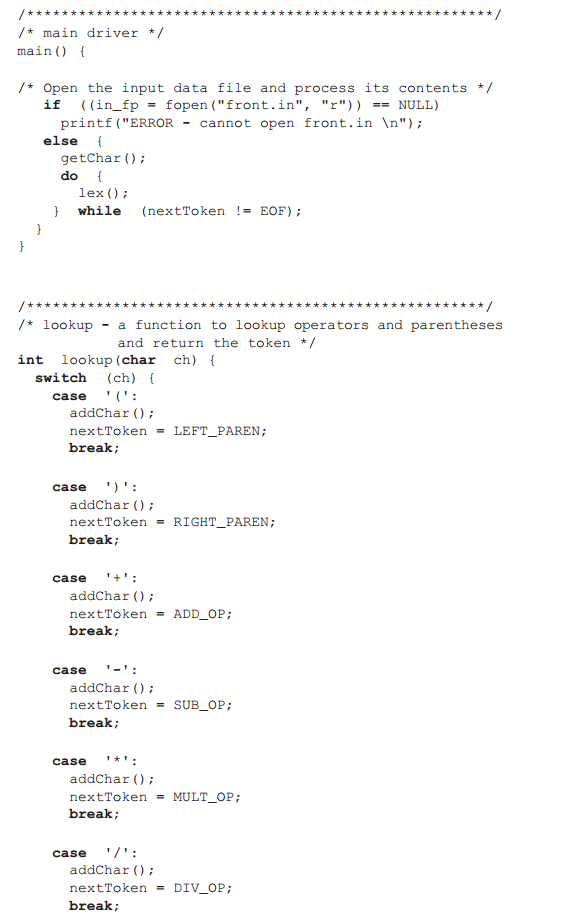 application should receive an input (for example sum + 56/total) and give