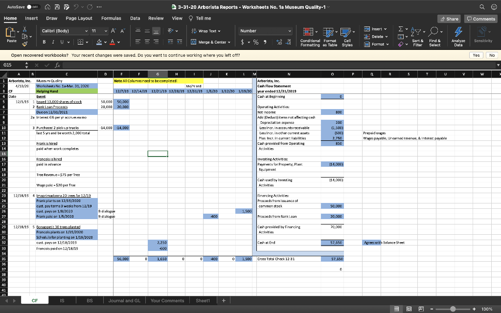  This is suppose to be a cash flow statement and I
