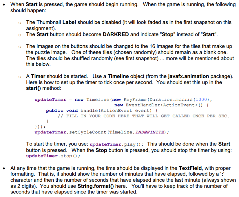 a blank tile in order to shuffle the image pieces around. When