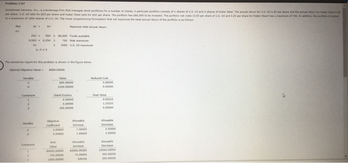  b. which constraints are binding? Funds Avail. Binding Risk Max U.S.