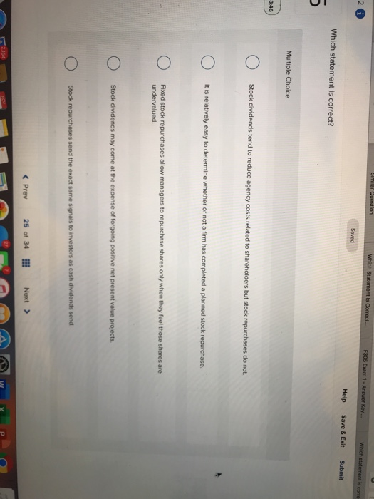  Similar Question Which Statement is correct. F305 Em 1. Answer Key