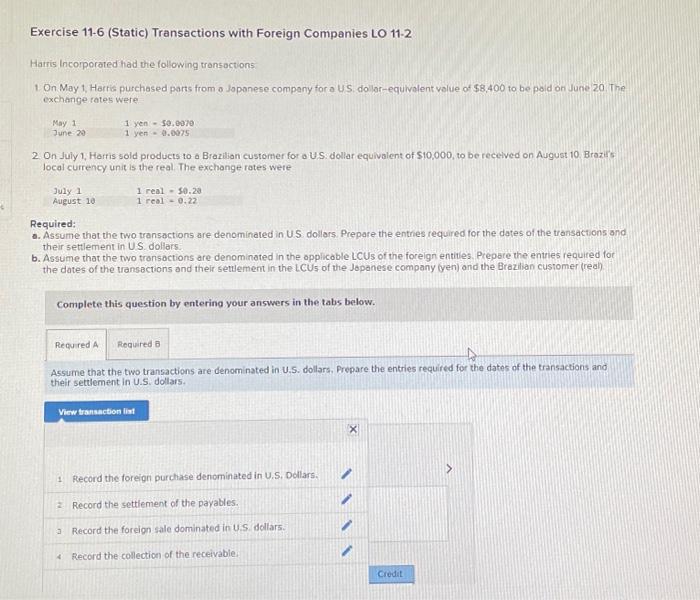 please view the transaction list to resolve tbis problem thank you! Exercise