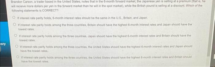  Brandon Carson, a trader based in the United States, notes that