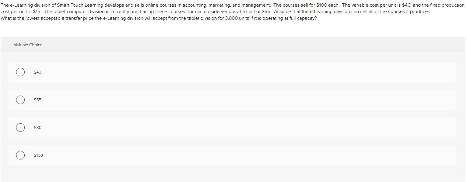  The e-Learning division of Smart Touch Learning develops and sells online