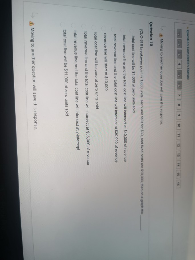 Question Completion Status: 4 7 8 10 12 14 15 16