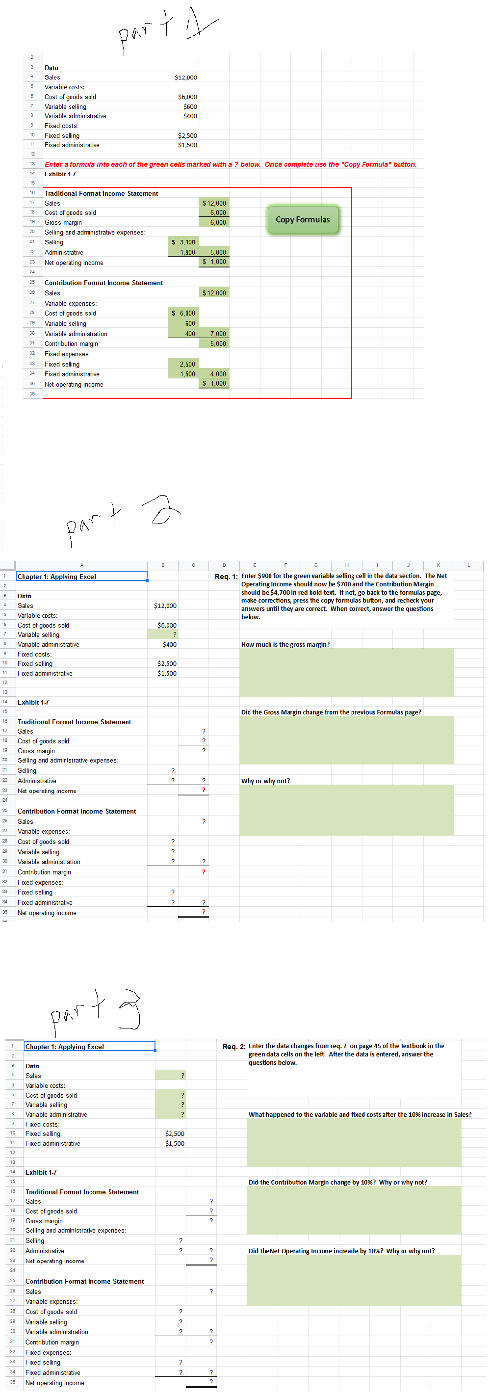  This is a Multipart question, each part is a separate page,