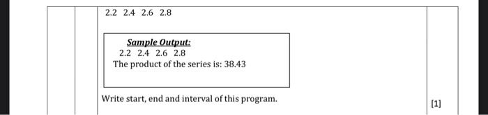 find its product using while loop Page 3 of 3 2.2 2.4