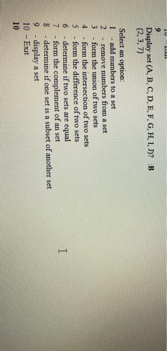 will be true whenever integer i is in the set and will