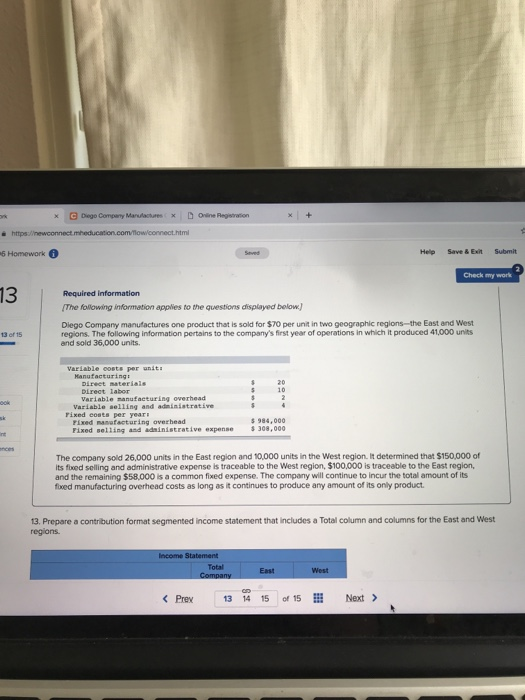  6 Homework 6 Help Save & Exit Submit Check my 13