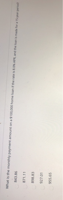 the first annual payment on a $250,000 loan for 20 years with