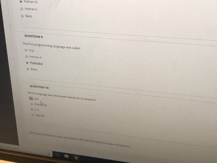 following code is an emple of which language FANE..) THEN B-5.0/A END