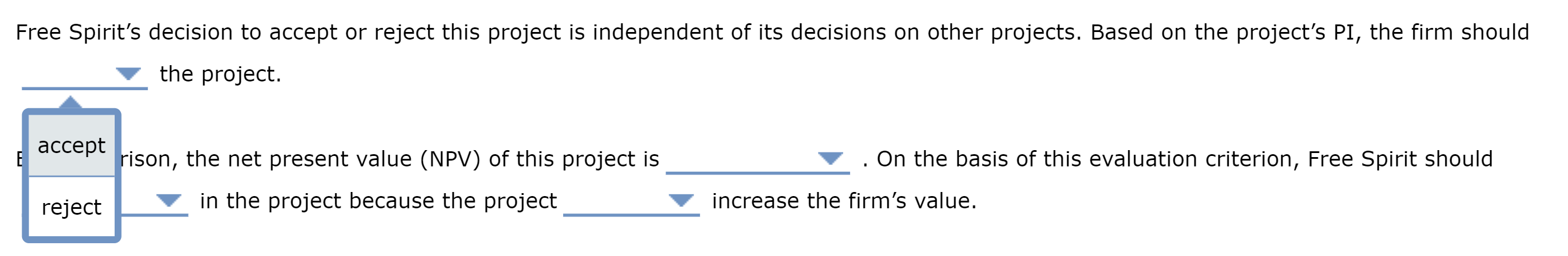 is a capital budgeting tool that provides another way to compare a