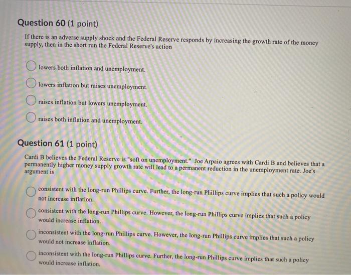 money supply. The short-run effect of the unexpected policy is shown by