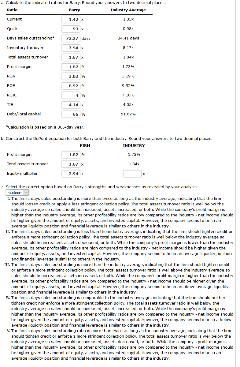 follow. Barry Computer Company: Balance Sheet as of December 31, 2016 (In