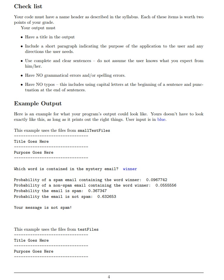 our filter, we will consider a single word. For this example, we