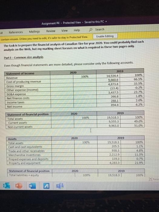  References Review ut Assignment *4 . Protected View - Saved to