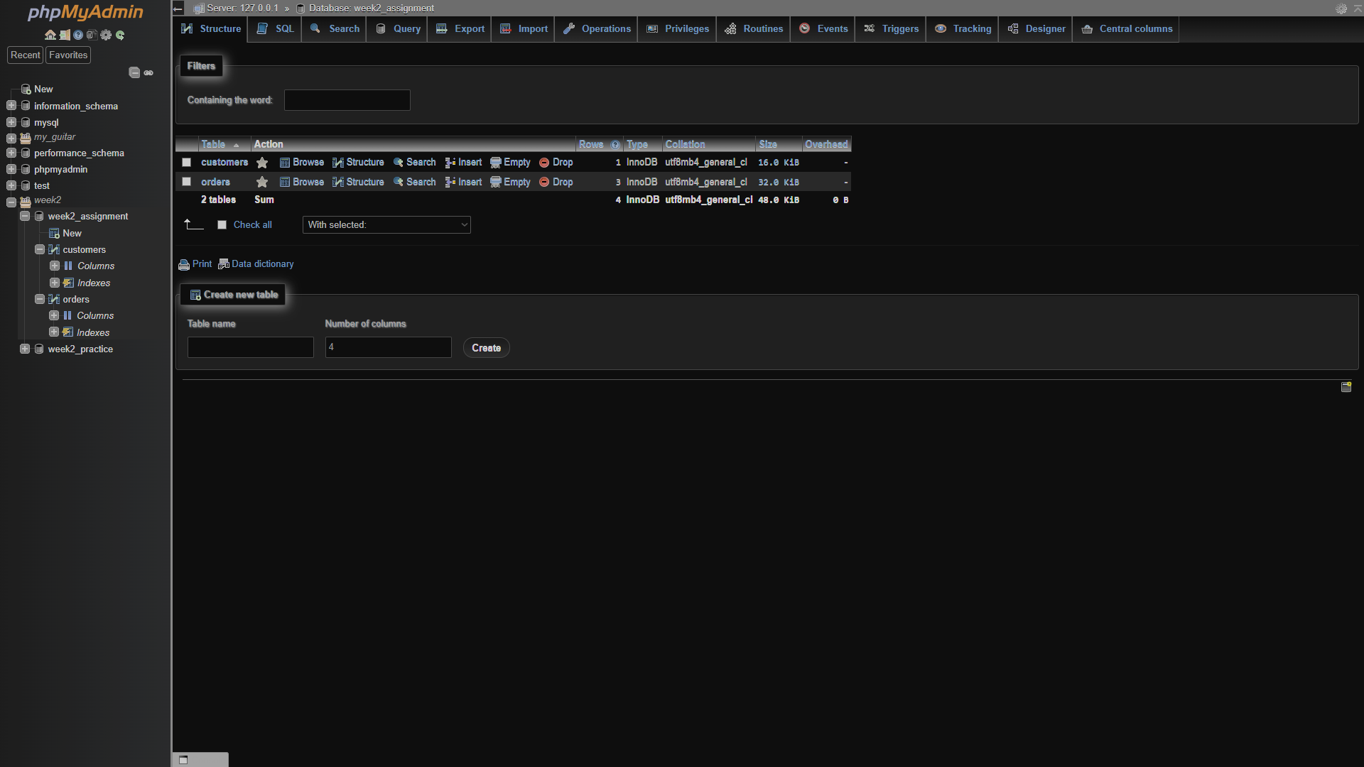  The following will be based on your practice database, that you
