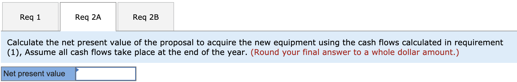 a proposal to acquire new material handling equipment. The new equipment has
