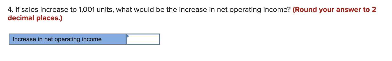 format income statement based on a sales volume of 1,000 units (the