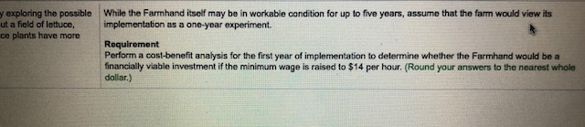 rate, the farming industry is currently exploring the possible while the Farmhand