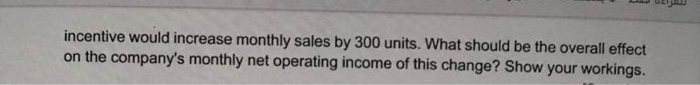 51 $119 Percent of Sales 100% 30% 70% Selling price.. Variable expenses