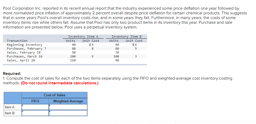 To read press ctrl (+) Pool Corporation Inc. reported in its recent