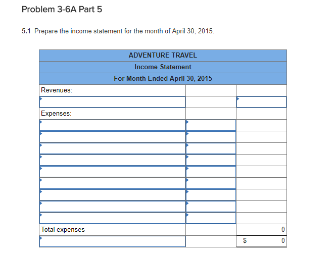 cash for the first month's (April) rent. 3 The company purchased $1,000