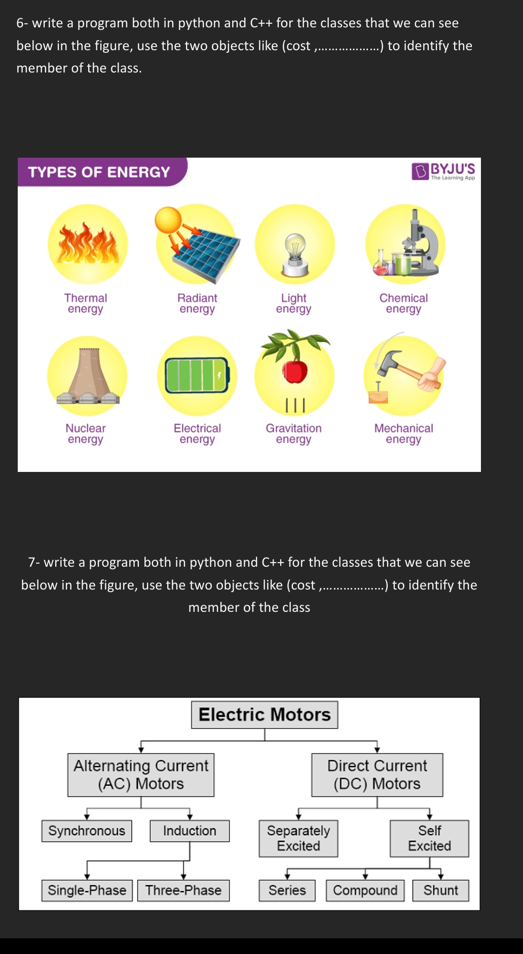  6- write a program both in python and C++ for the