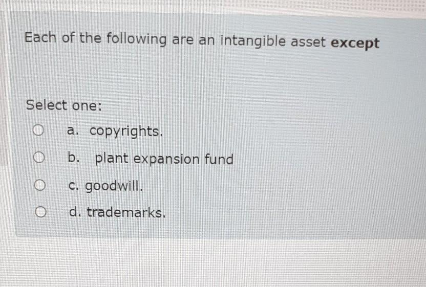liability? Select one: a. cash dividends b. The currently maturing portion of