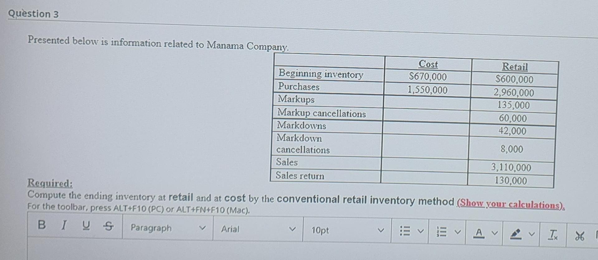 solve fast plzzzz 3 Question 3 Presented below is information related