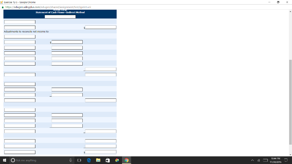is available for Novak Corp. for Line year ended December 31, 2017.