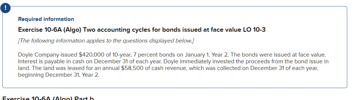 A. B: C: Required information Exercise 10-6A (Algo) Two accounting cycles