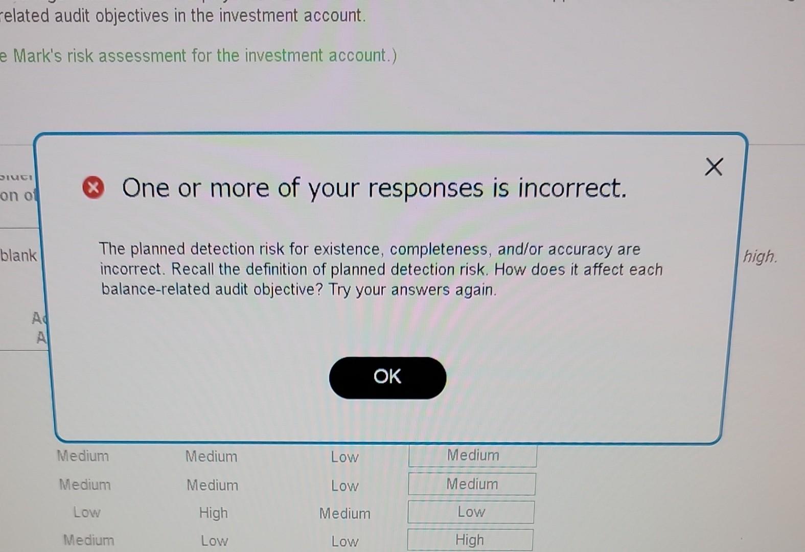 for audit client Garden Supply Co. (GSC). GSC invests excess cash at