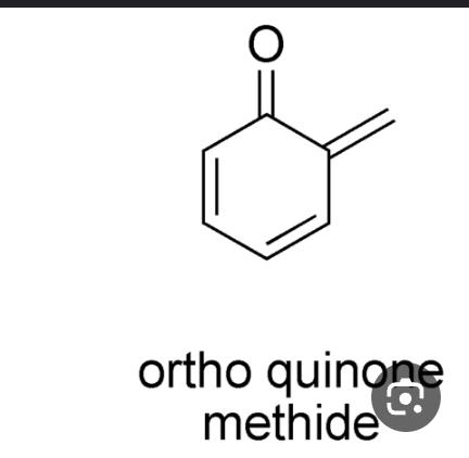  ortho quinone methide react with bronested acid 
