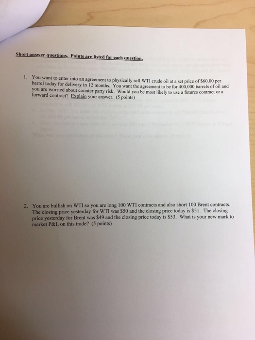 contract. C. Call option. D. Put option. 2. In your trading simulation