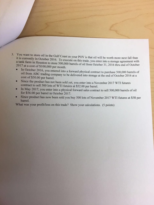 competition, you are making either flat price, relative value, or timing trades.