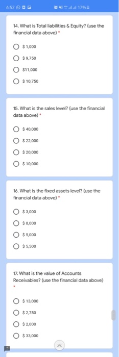 is 360 days) Quick Ratio Return on Assets Value 2. 4 45