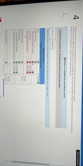 for the work you have completed so far. It does not indicate