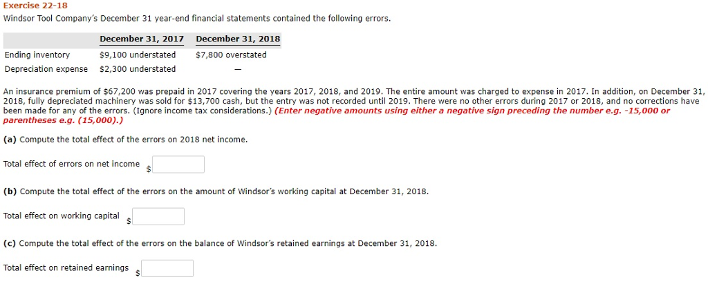 Please provide me with the correct solution to the following problem. Exercise