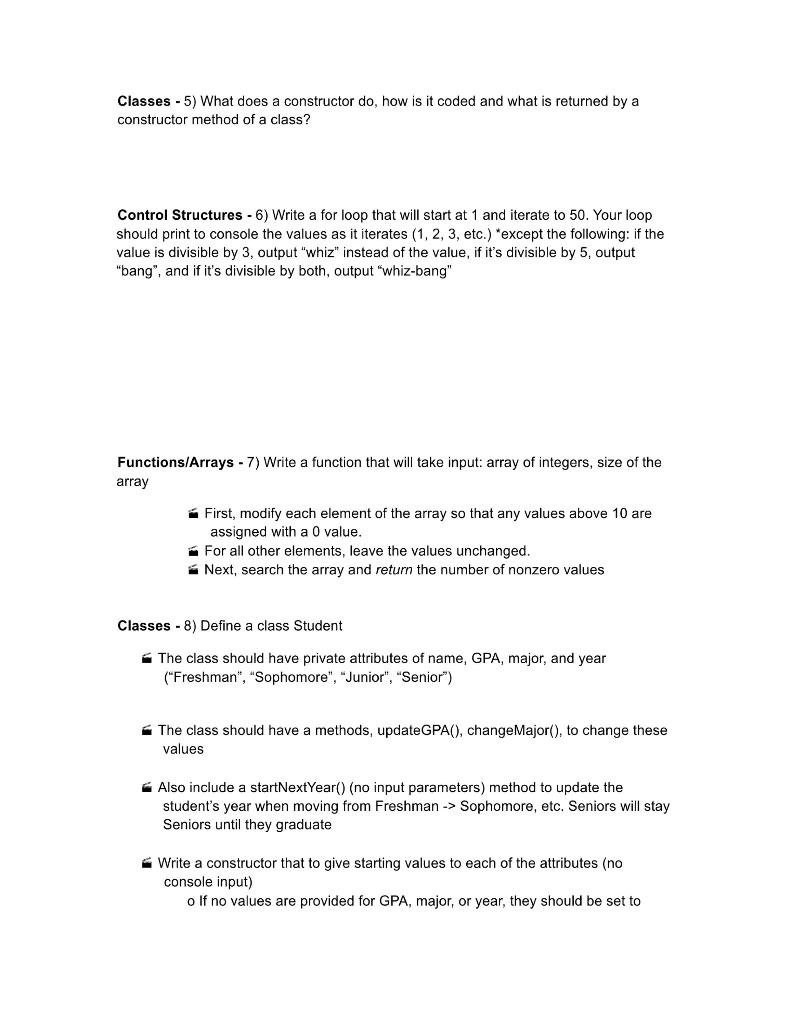 value of y ? int x=6 int y=2 if (x Sophomore, etc.