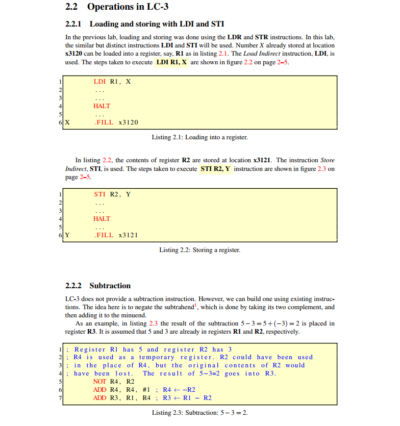 in assembly language. The following are the steps necessary to solve the