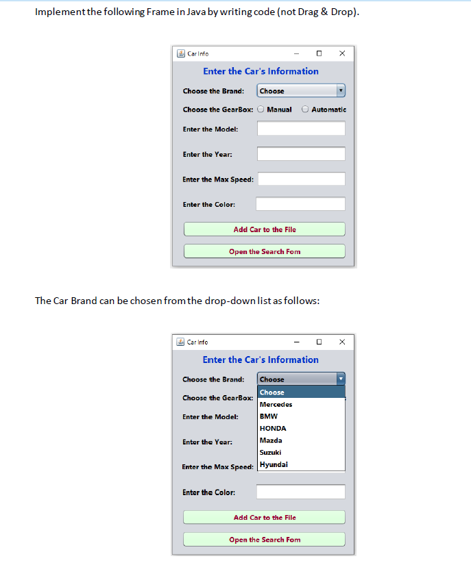 This is Object Oriented Programming course in Java language. Note:- when Open